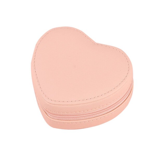 jewelry box for earrings heart pink